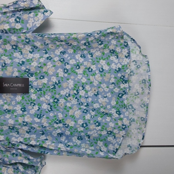 Sara Campbell The Agatha Blouse Limited Ed. Floral Cottagecore Prairie Sz.S - Picture 4 of 12